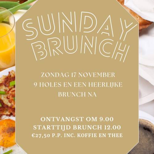 Sunday Brunch op 17 november